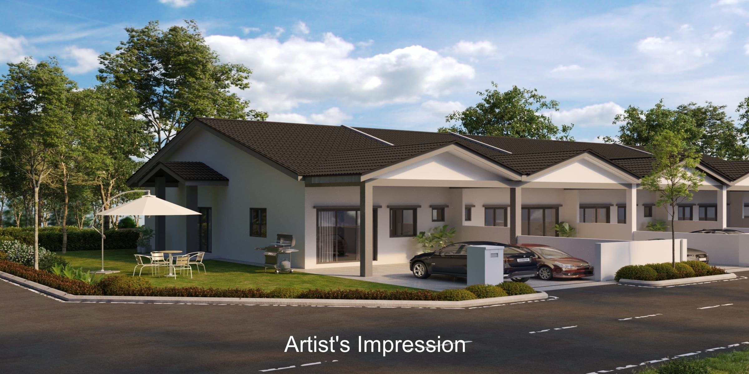 Bidoria Residensi Exterior View 03_(artist's impression)